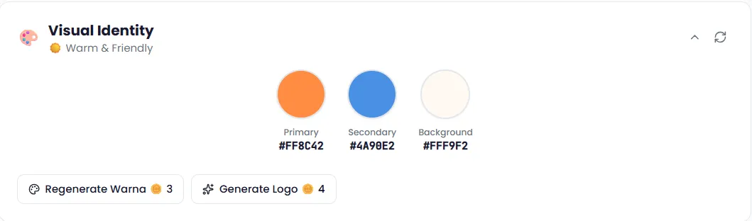 Screenshot color palette